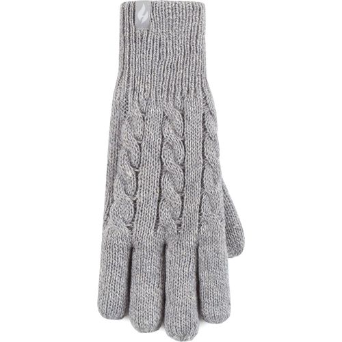 Ladies 1 Pair SOCKSHOP Willow Cable Gloves Light M/L - Heat Holders - Modalova