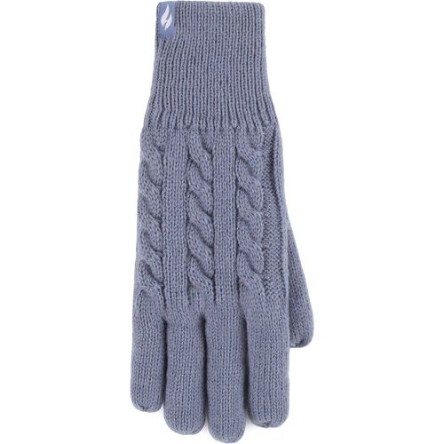 Women's 1 Pair SOCKSHOP Willow Cable Gloves Dusky S/M - Heat Holders - Modalova