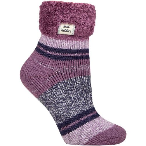 Women's 1 Pair Heat Holders Sleep Turn Over Cuff Socks Halda Mulberry 4-8 - SockShop - Modalova