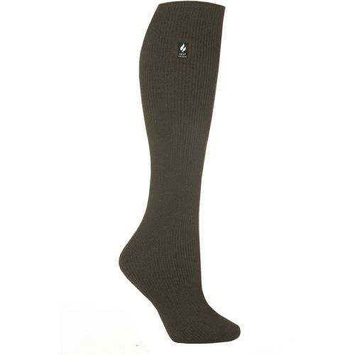 Women's 1 Pair SockShop Long 2.3 TOG Thermal Socks Olive 4-8 Ladies - Heat Holders - Modalova