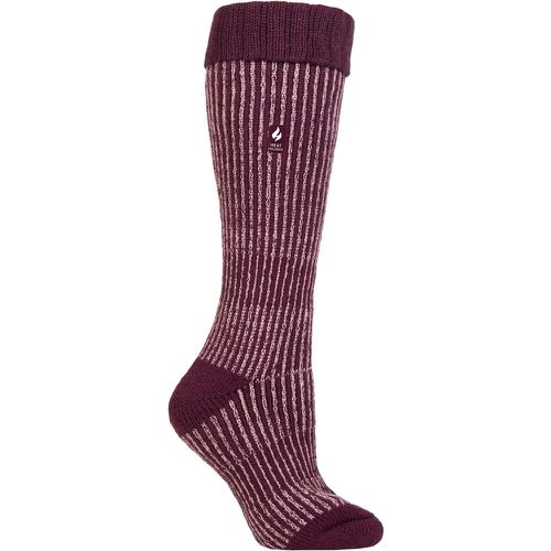 Women's 1 Pair SOCKSHOP 2.3 TOG Thermal Boot Socks Cabernet 4-8 - Heat Holders - Modalova