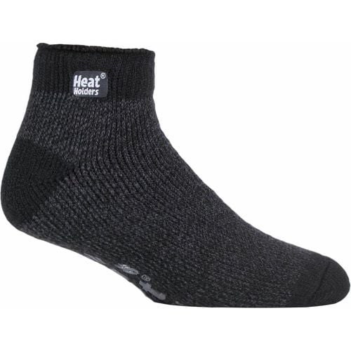 Mens 1 Pair SOCKSHOP Slipper Thermal Ankle Slipper Socks Charcoal 12-14 Mens - Heat Holders - Modalova