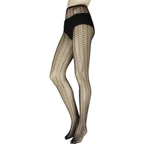 Ladies 1 Pair Charnos Geo Net Tights M/L - SockShop - Modalova