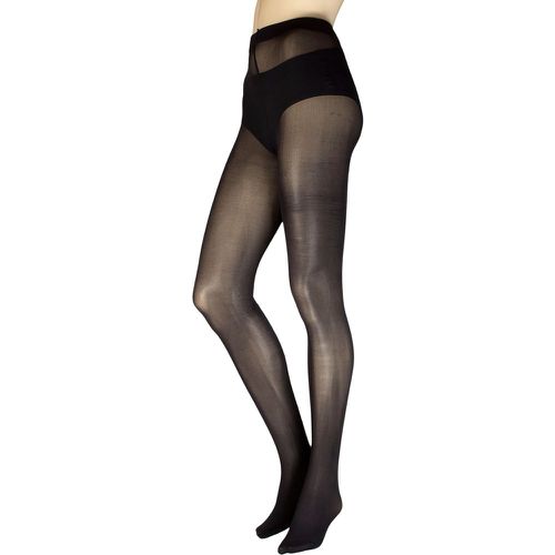 Women's 1 Pair Lurex Backseam Tights /Gold S-M - Charnos - Modalova