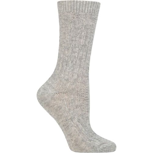 Women's 1 Pair Cashmere Cable Socks One Size - Charnos - Modalova