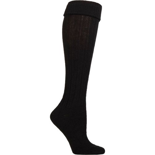 Ladies 1 Pair Turn Over Cuff Wool Boot Socks One Size - Charnos - Modalova