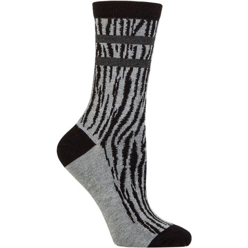 Women's 1 Pair Bamboo Zebra Print Socks One Size - Charnos - Modalova