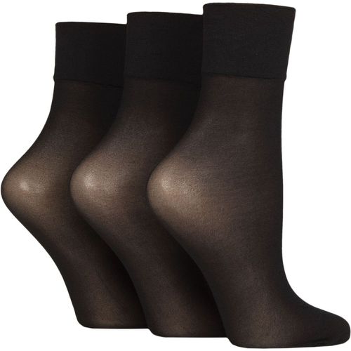 Women's 3 Pair 15 Denier Sheer Ankle Highs One Size - Charnos - Modalova