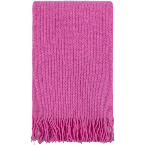 Unisex Great and British Knitwear 100% Lambswool Fringed Scarf. Made in Scotland Cabaret One Size - Great & British Knitwear - Modalova