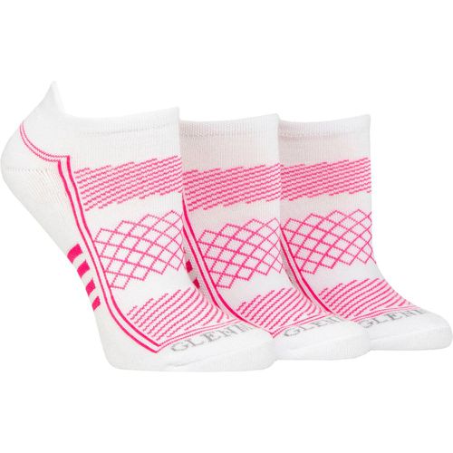 Women's 3 Pair Cushioned Sport Trainer Socks 4-8 - Glenmuir - Modalova