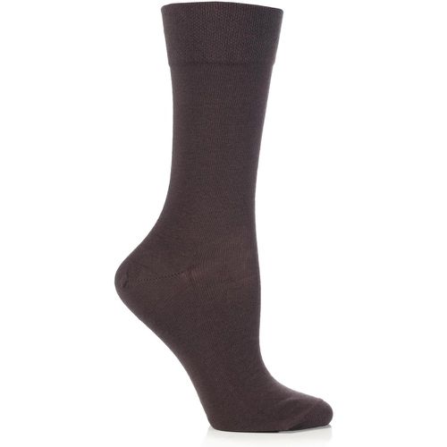 Pair Dark Sensitive London Left And Right Comfort Cuff Cotton Socks Ladies 2.5-5 Ladies - Falke - Modalova