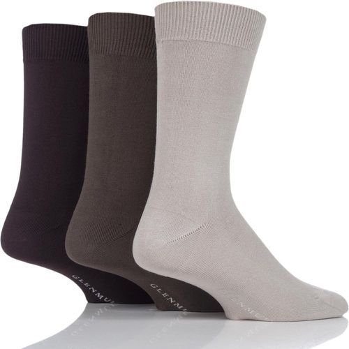 Pair Beige Classic Bamboo Plain Socks Men's 7-11 Mens - Glenmuir - Modalova