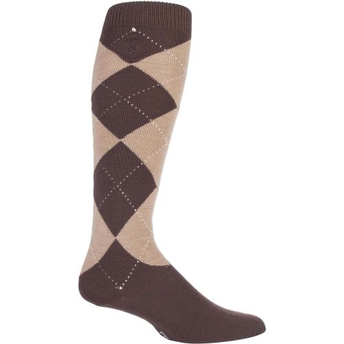 Pair 80% Cashmere Argyle Pattern Knee High Socks Men's 7-11 Mens - Pringle Of Scotland - Modalova