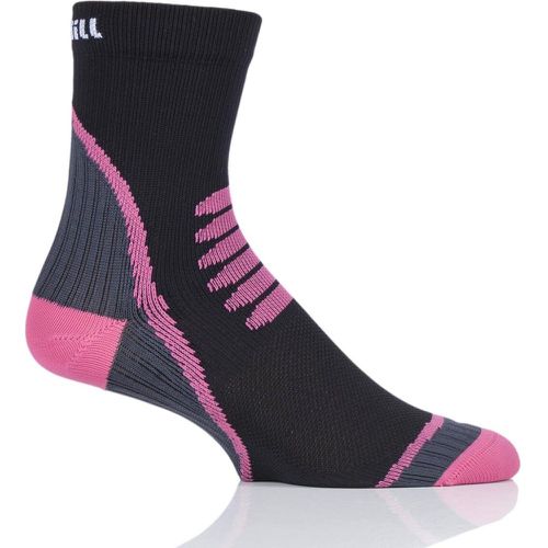 Pair Black / Grey / Pink 3 Layer Cycling Socks Unisex 3-5 Unisex - Uphill Sport - Modalova