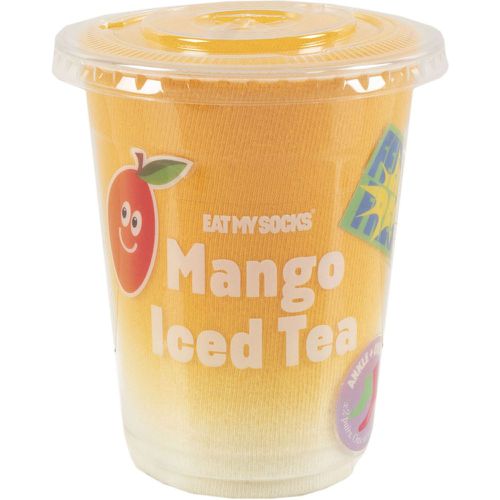 Pair Iced Tea Cotton Socks Mango Iced Tea One Size - EAT MY SOCKS - Modalova