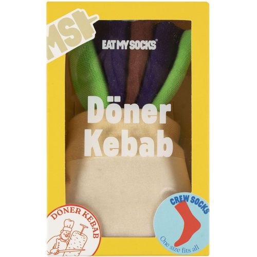 EAT MY SOCKS 1 Pair Doner Kebab Cotton Socks Kebab One Size - SockShop - Modalova