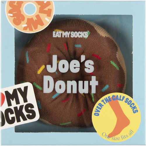 Pair Donut Cotton Socks Chocolate One Size - EAT MY SOCKS - Modalova