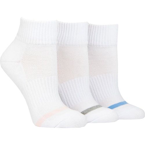 Ladies 3 Pair Quarter Length Cotton Sports Socks UK 4-8 - Pringle - Modalova
