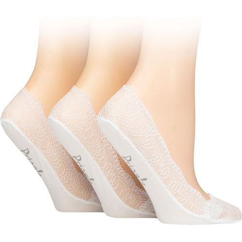 Women's 3 Pair Lace Shoe Liner Socks 4-8 - Pringle - Modalova