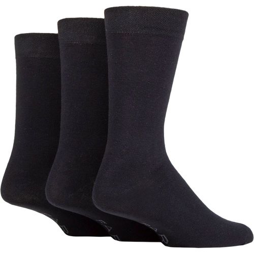 Mens 3 Pair Plain Comfort Cuff Socks 6-11 Mens - Farah - Modalova