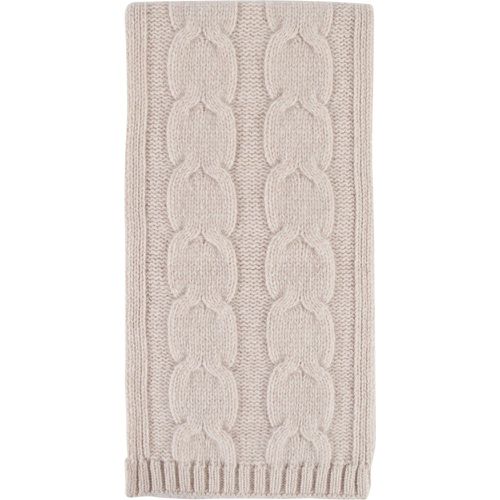 Women's Great and British Knitwear 100% Lambswool Chunky Cable Knit Scarf. Made in Scotland Reed One Size - Great & British Knitwear - Modalova