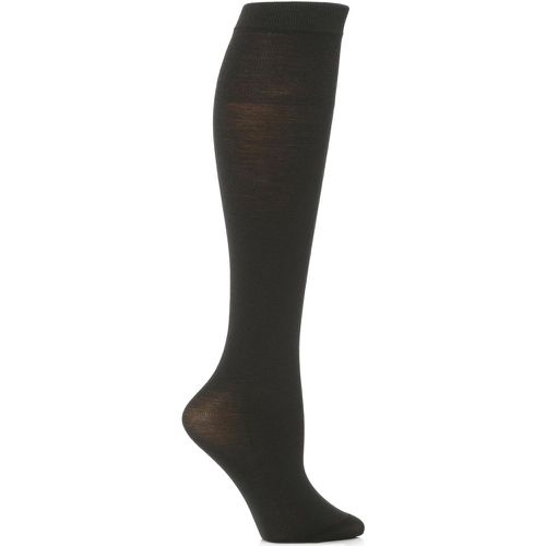 Pair Dark Jennifer Merino Wool Knee High Socks Ladies One Size - Trasparenze - Modalova