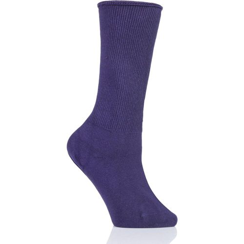 Pair Amethyst Footnurse Oedema Extra Wide Cotton Socks Ladies 4-7 Ladies - Iomi - Modalova
