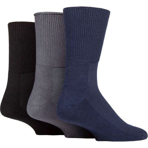 SOCKSHOP Footnurse Bamboo Cushioned Foot Diabetic Socks Black / Navy / Grey 9-12 Unisex - Iomi - Modalova