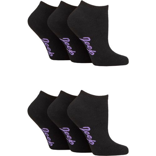 Women's 6 Pair Performance Polyester Cushioned Trainer Socks Plain 4-8 Ladies - Jeep - Modalova