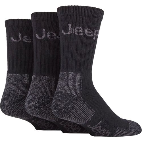 Mens 3 Pair Luxury Terrain Boot Socks / Grey 6-11 Mens - Jeep - Modalova