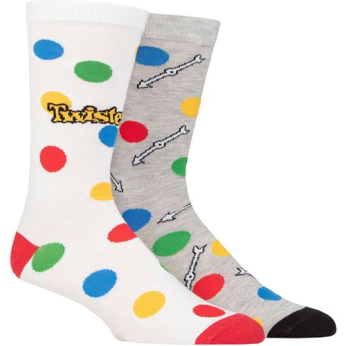 Mens and Women's 2 Pair SOCKSHOP Twister Cotton Socks Assorted 6-11 Mens - Film & TV Characters - Modalova