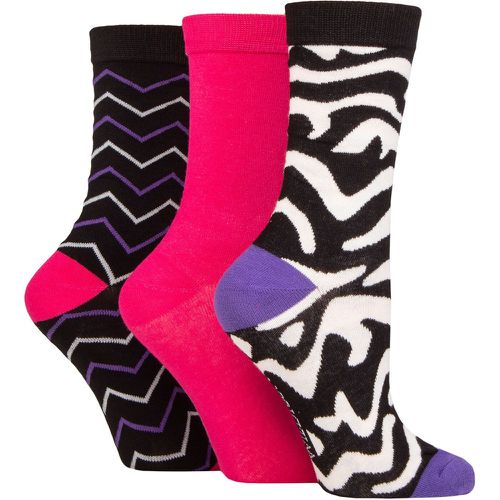 Ladies 3 Pair SOCKSHOP Patterned Bamboo Socks Animal Print 4-8 Ladies - Wildfeet - Modalova