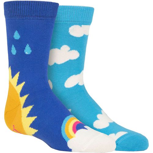 Kids 2 Pair Happy Socks After Rain Socks Multi 0-12 Months - SockShop - Modalova