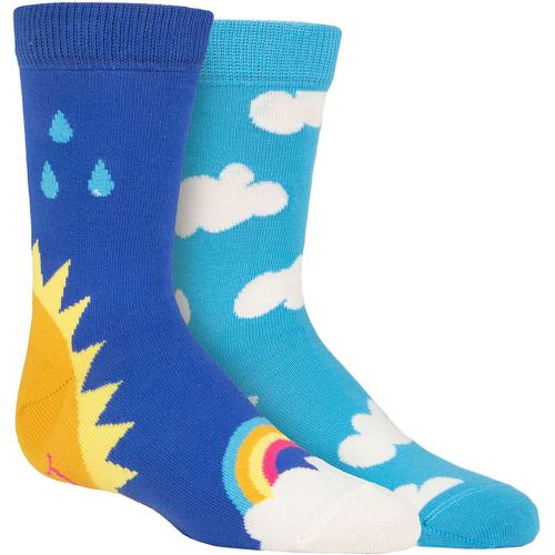 Kids 2 Pair Happy Socks After Rain Socks Multi 12-24 Months - SockShop - Modalova