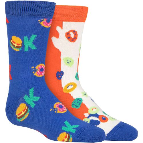 Kids 2 Pair Okay Cereals Socks Multi 0-12 Months - Happy Socks - Modalova