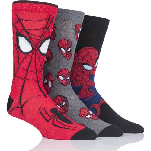 Pair Marvel Spider-Man Cotton Socks Unisex 12-14 Mens - Film & TV Characters - Modalova