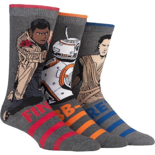 Pair Star Wars New Heroes BB-8, Rey and Finn Socks Men's 11-13 Mens - Film & TV Characters - Modalova