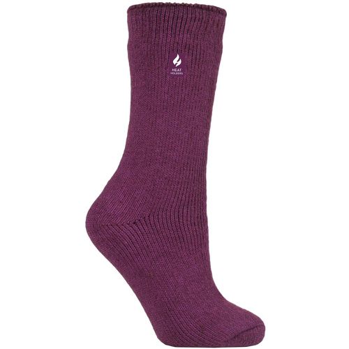 Women's 1 Pair 1.6 TOG Lite Plain Socks Deep Fuchsia 4-8 Ladies - Heat Holders - Modalova