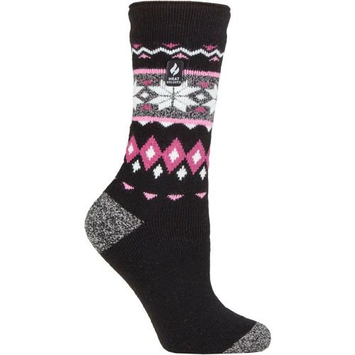 Women's 1 Pair SOCKSHOP 1.6 TOG Lite Patterned and Striped Socks Lima Mimosa 4-8 Ladies - Heat Holders - Modalova