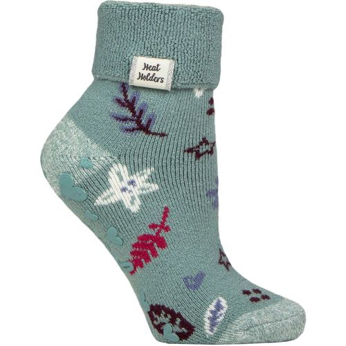 Women's 1 Pair Heat Holders Turn Over Cuff Lite Lounge Socks Winter Bloom 4-8 - SockShop - Modalova