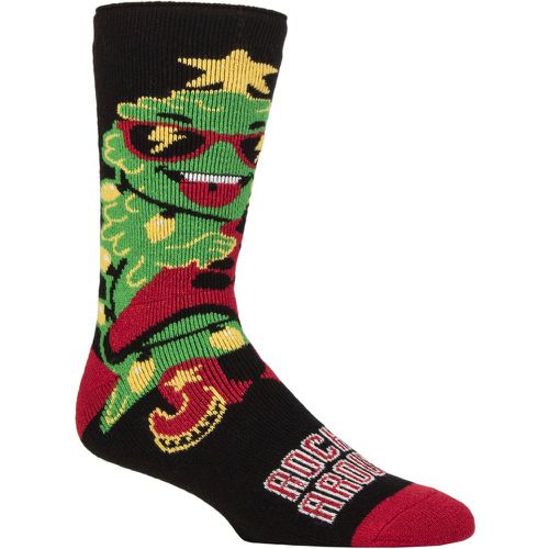 Mens 1 Pair Heat Holders 1.6 TOG Lite Christmas Socks Rockin Around 6-11 - SockShop - Modalova