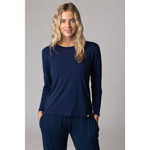 Women's 1 Pack Bamboo Loungewear Selection Long Sleeved Top Navy Long Sleeved Top 10 Ladies - Lazy Panda - Modalova