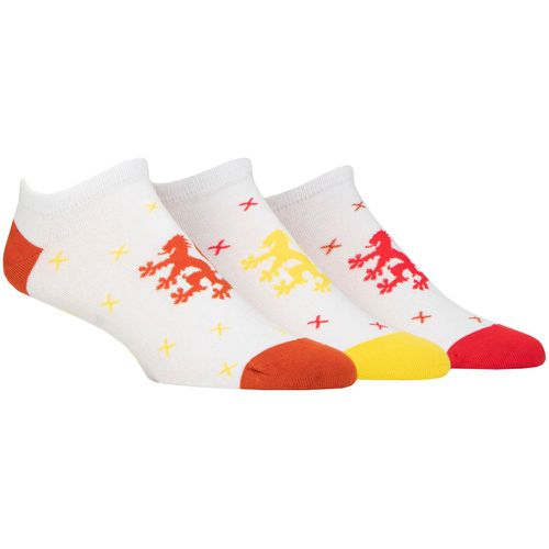 Mens 3 Pair Plain and Patterned Cotton Secret Socks X Pattern 7-11 Mens - Pringle - Modalova