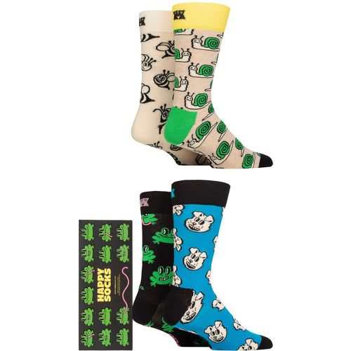 Happy Socks 4 Pair Happy Animals Gift Boxed Socks Assorted 7.5-11.5 Unisex - SockShop - Modalova