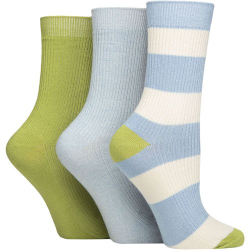 Women's 3 Pair Bamboo Ribbed Socks Ocean View 4-8 - SockShop - Modalova