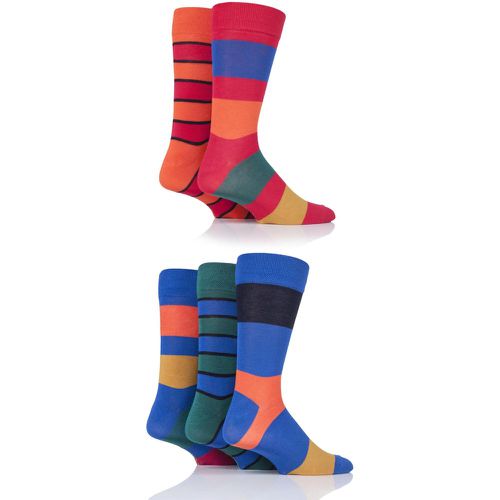 Pair Bold Classic Bright Striped Bamboo Socks Men's 7-11 Mens - SockShop - Modalova
