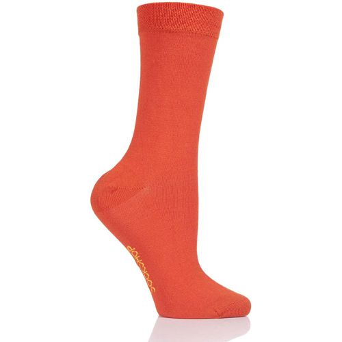 Pair Tangerine Dream Colour Burst Bamboo Socks with Smooth Toe Seams Ladies 4-8 Ladies - SockShop - Modalova