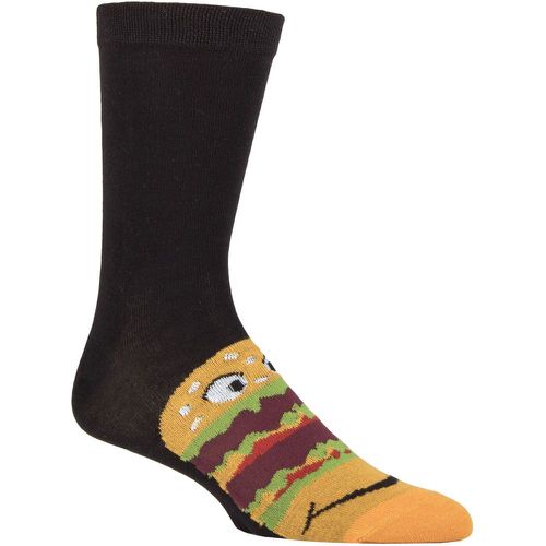 Mens and Women's SOCKSHOP 1 Pair Bamboo Fun & Novelty Socks Burger 7-11 Mens - Lazy Panda - Modalova