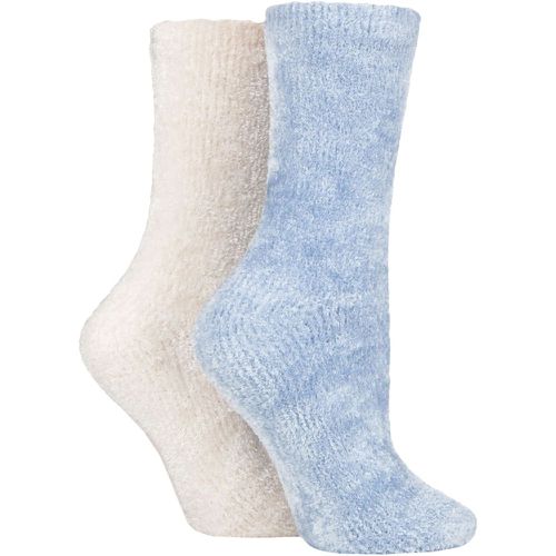 Ladies 2 Pair Chenille Boot Socks Kentucky / Shrinking Violet 4-8 Ladies - SockShop - Modalova
