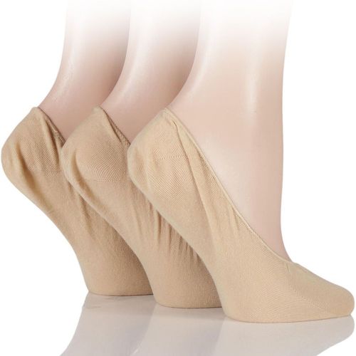 Pair Natural Cotton Rich Shoeliners Ladies Small/Medium - SockShop - Modalova